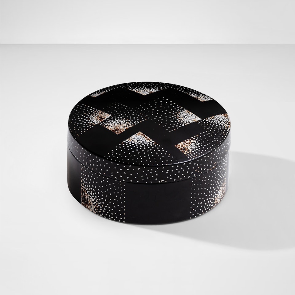Lidded box by Jean Dunand