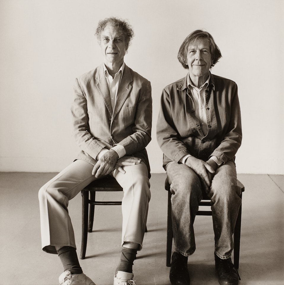 Merce Cunningham and John Cage Seated by Peter Hujar