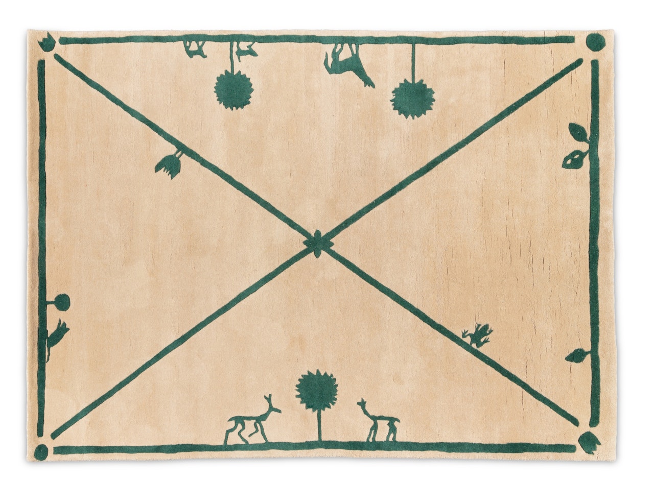 La promenade des amis rug by Diego Giacometti