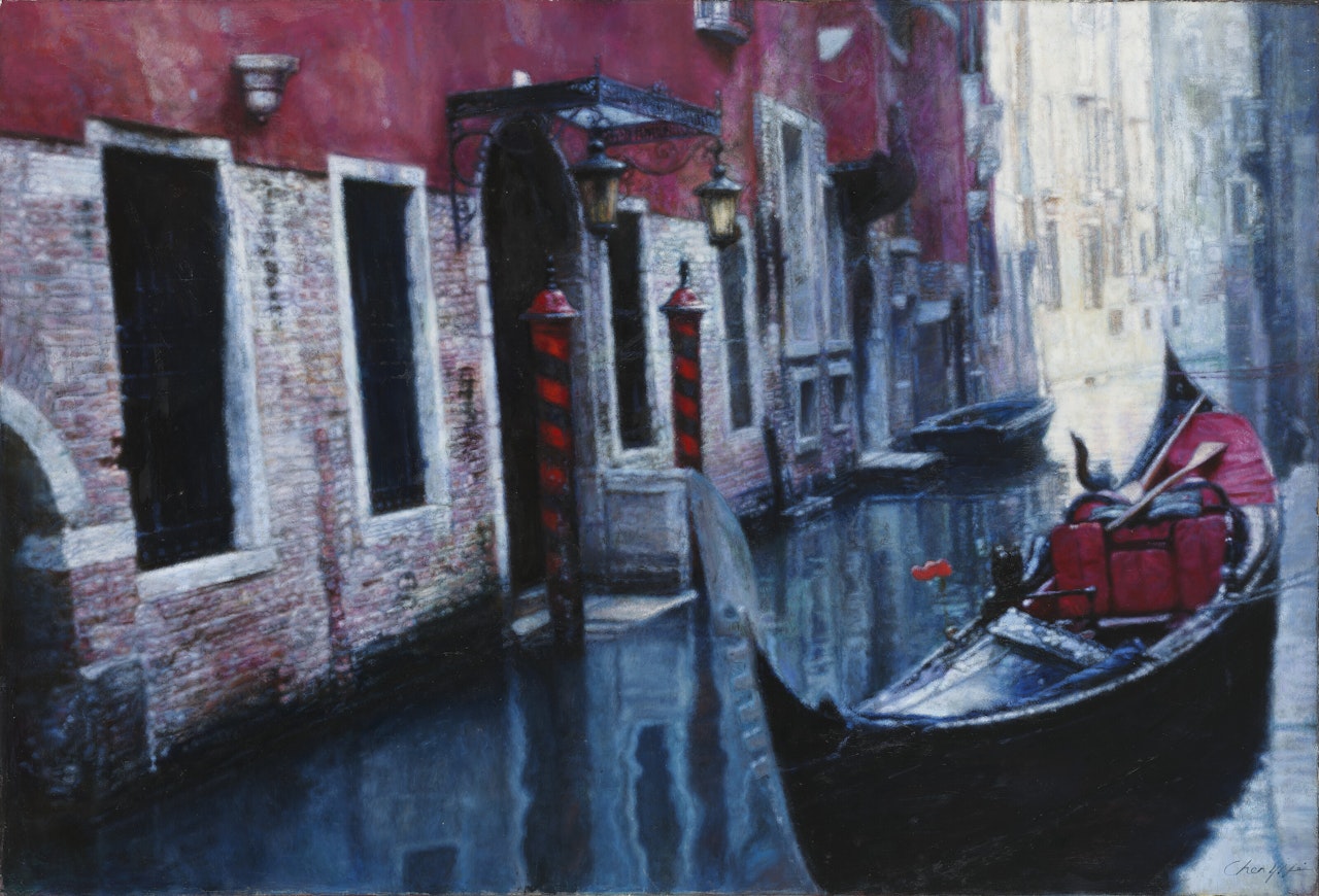 Reflection on Canal (Venice) by Chen Yifei