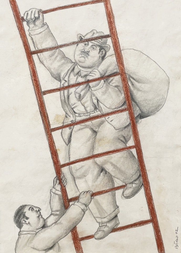 Two Men by Fernando Botero