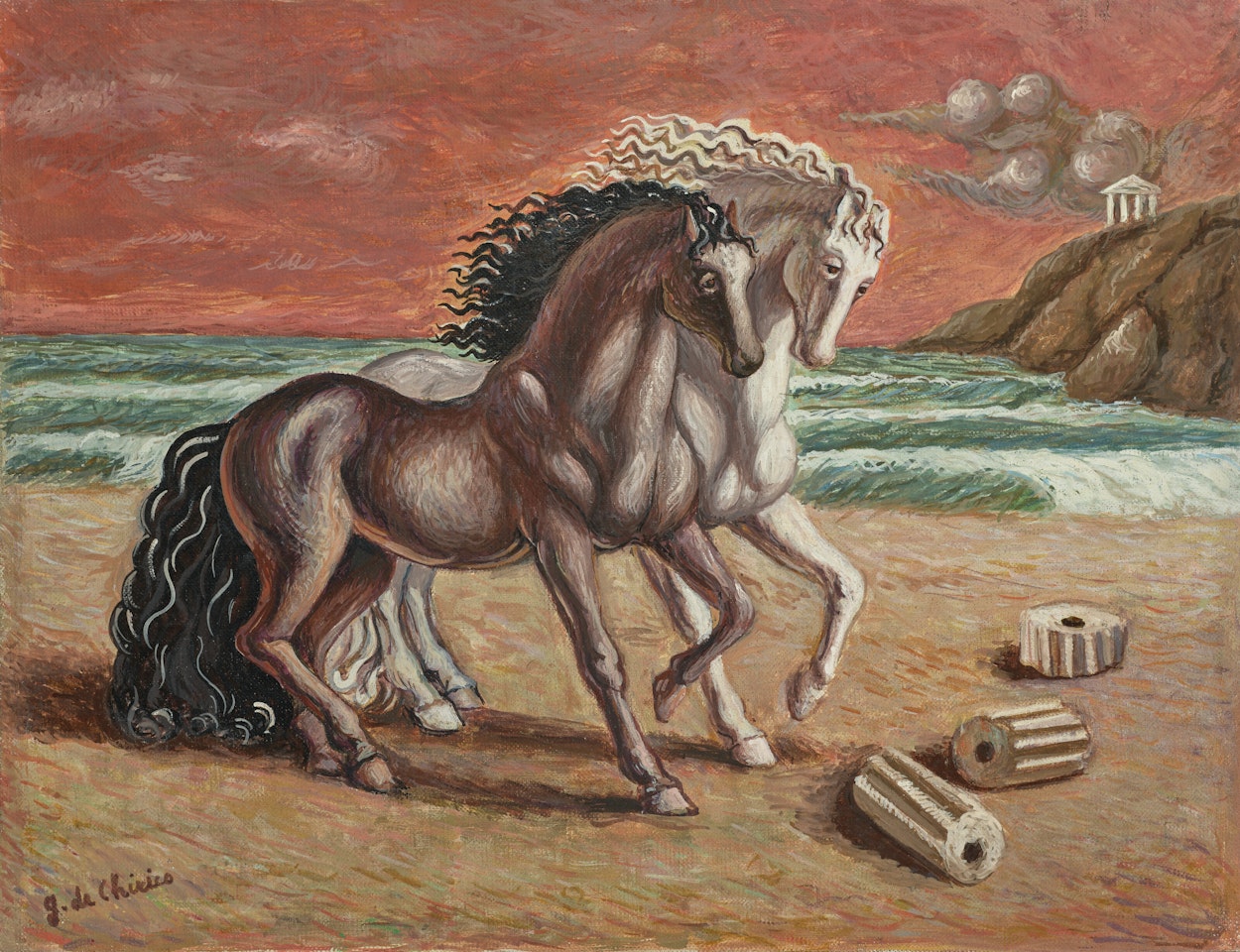 CAVALLI ANTICHI by Giorgio de Chirico