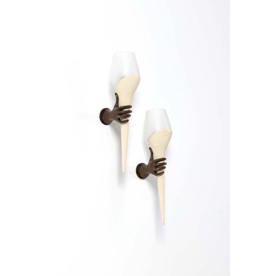 Pair of sconces by Max Ingrand