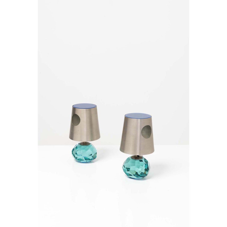 Model 2218; Pair of table lamps by Max Ingrand