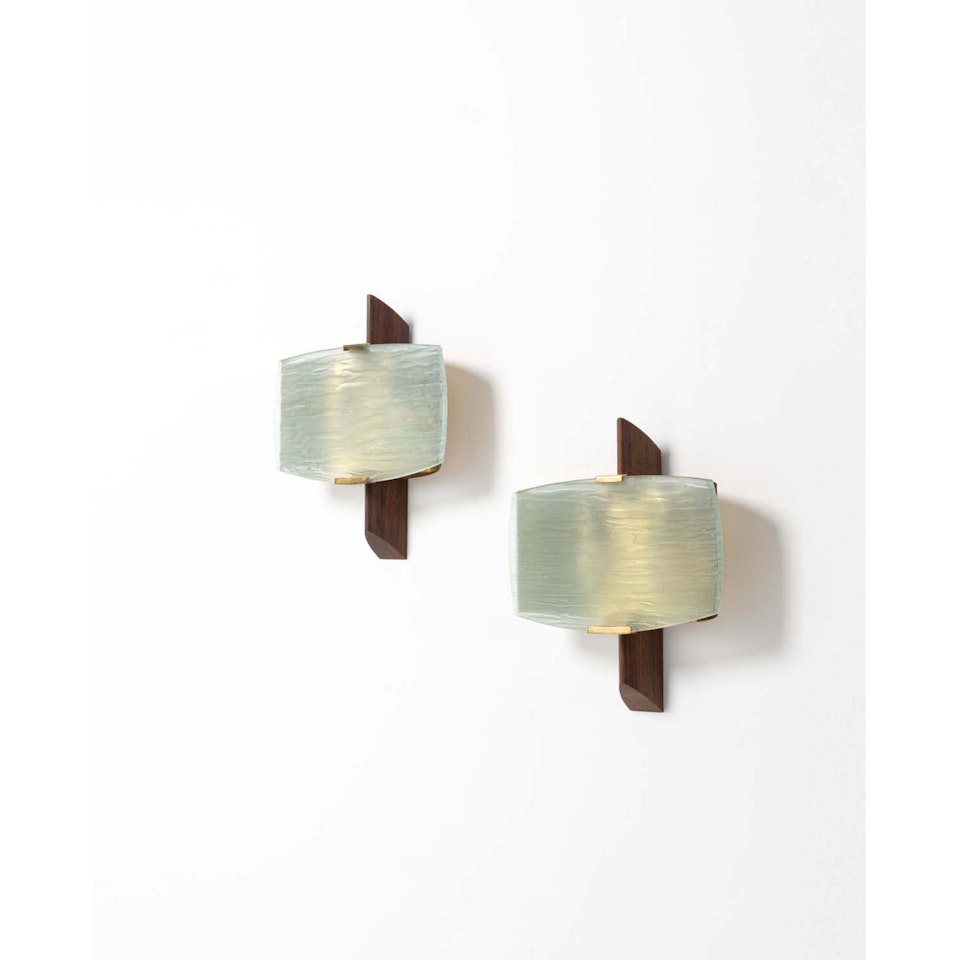 Model 2272; Pair of sconces by Max Ingrand