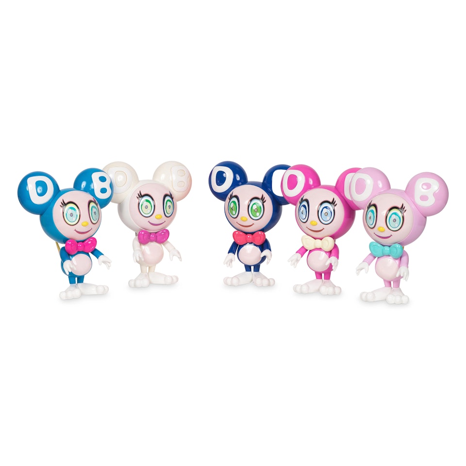 Ensemble de 5 figurines Dob-Kun by Takashi Murakami