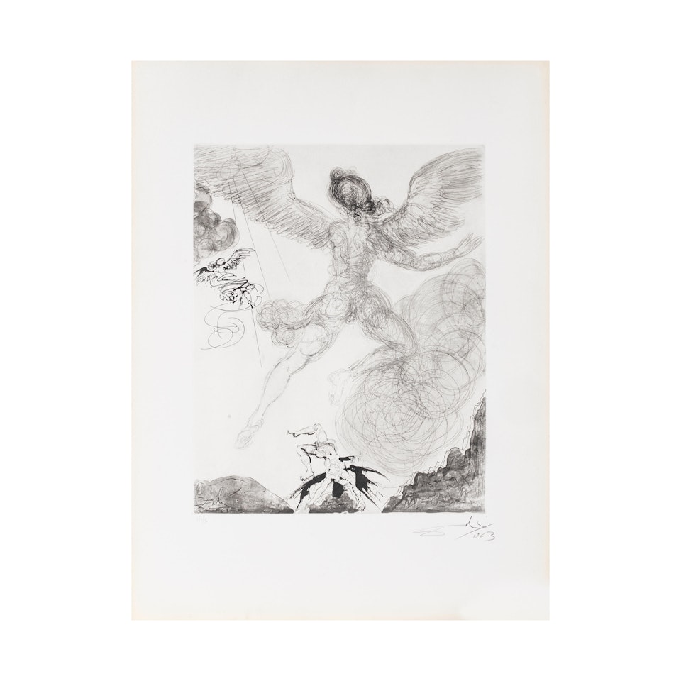 Icarus; Tirée de Mythologie by Salvador Dali