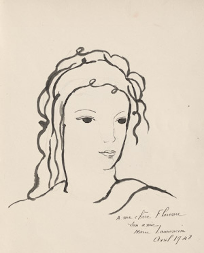 Two girls" portraits by Marie Laurencin