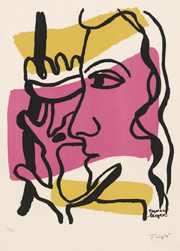 Profile à la Fleur by Fernand Leger