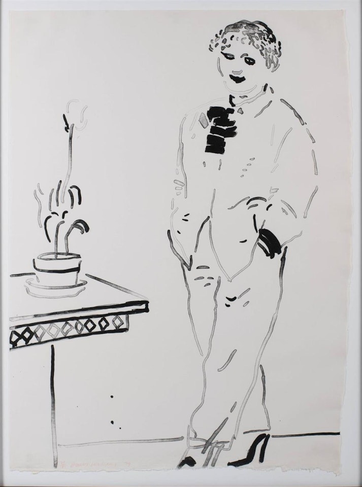 CELIA AMUSED by David Hockney