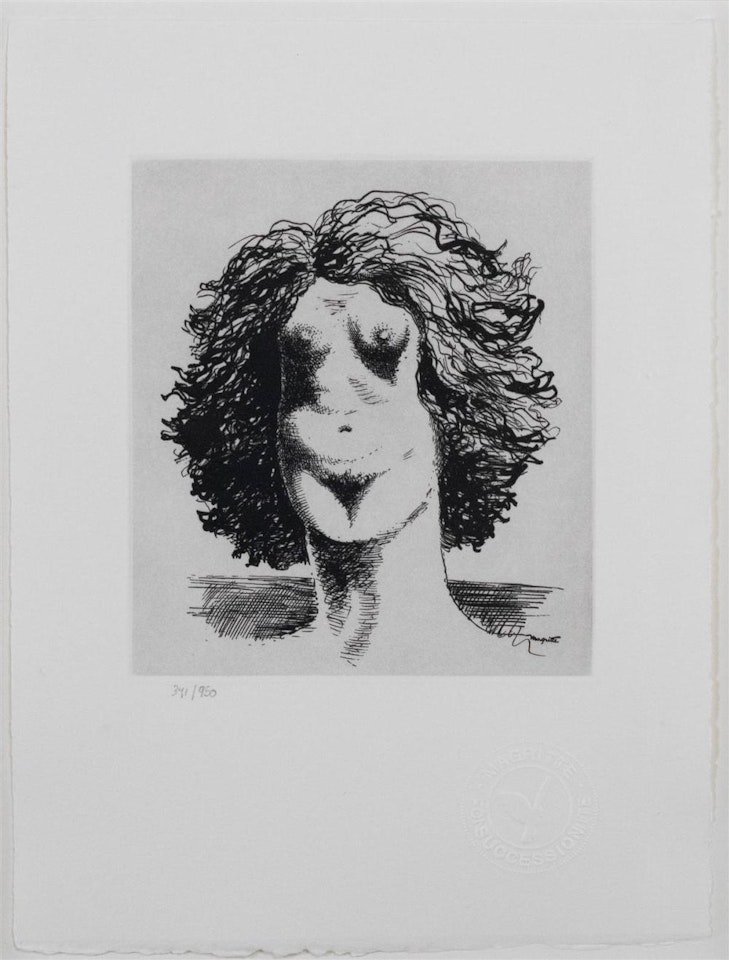 LE VIOL (THE RAPE) by René Magritte