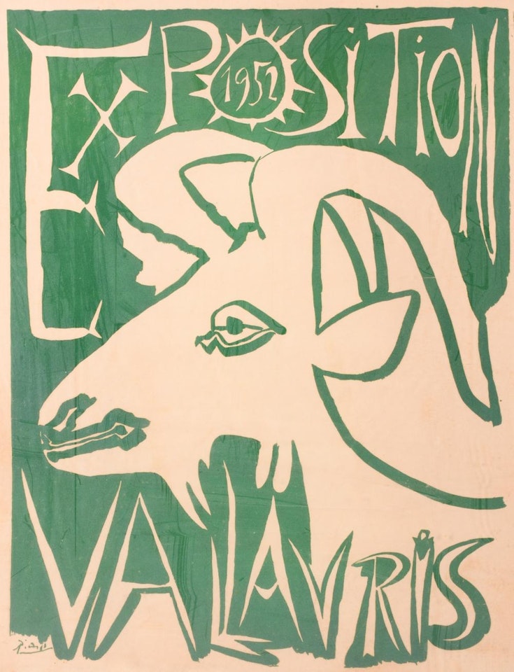 EXPOSITION 1952 VALLAURIS (LE CHEVRE) by Pablo Picasso