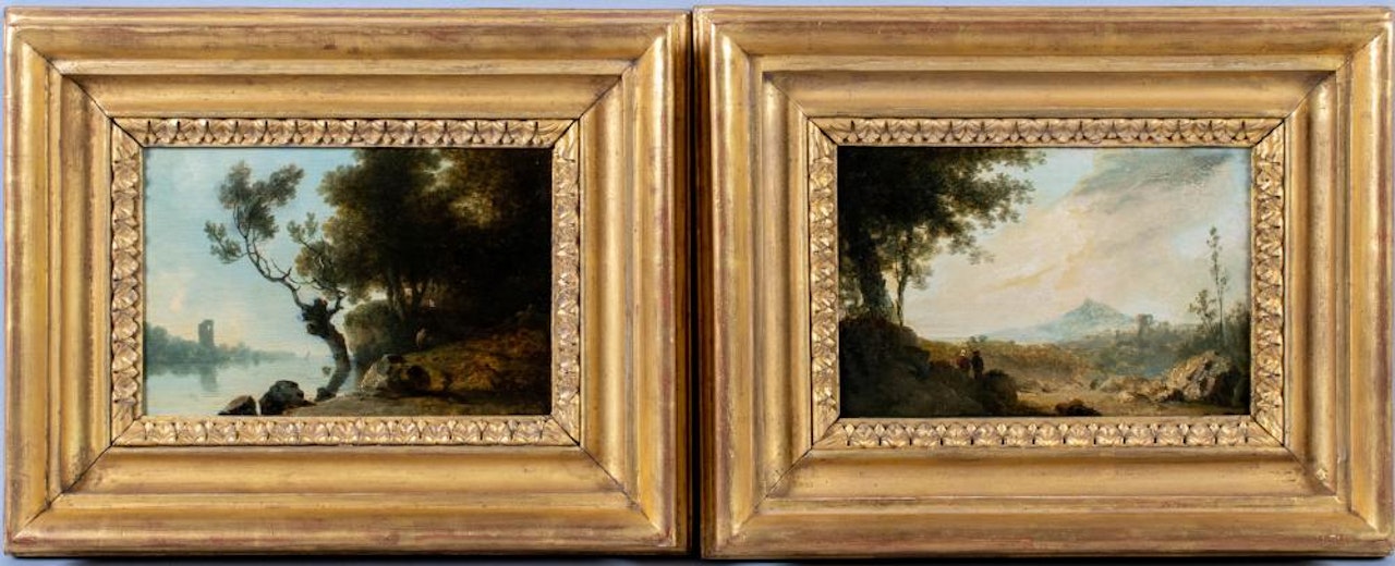 PAIR OF NEAPOLITAN LANDSCAPES by French School