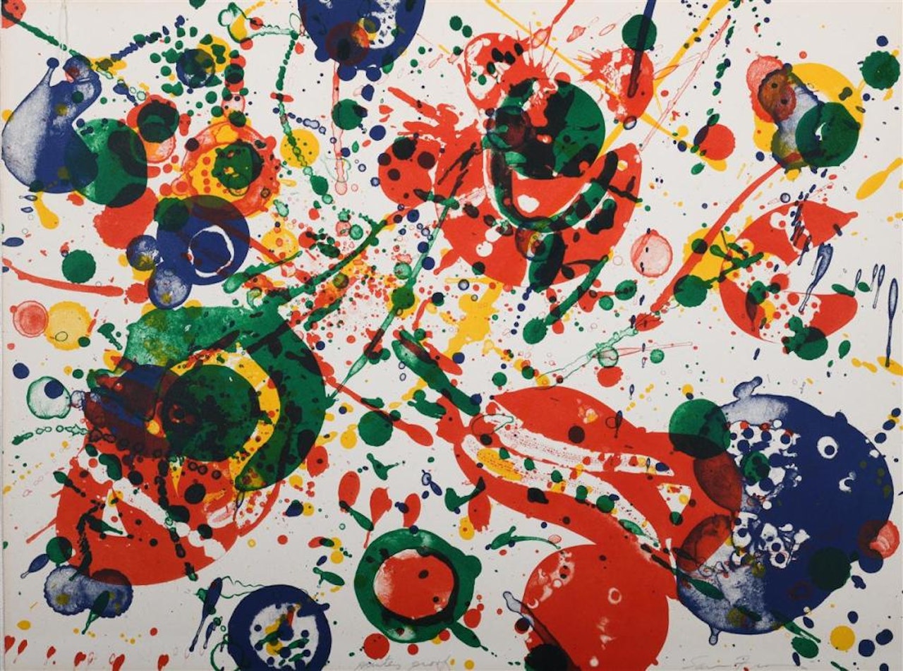 UNTITLED, PL. 4, from THE PASADENA BOX SERIES by Sam Francis