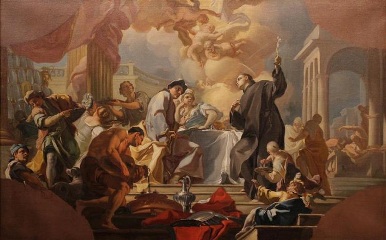 VISION OF ST. BENEDICT by Francesco de Mura