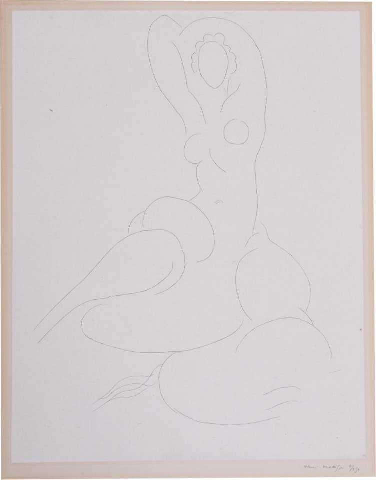 ODALISQUE - NU POUR CLEVELAND by Henri Matisse