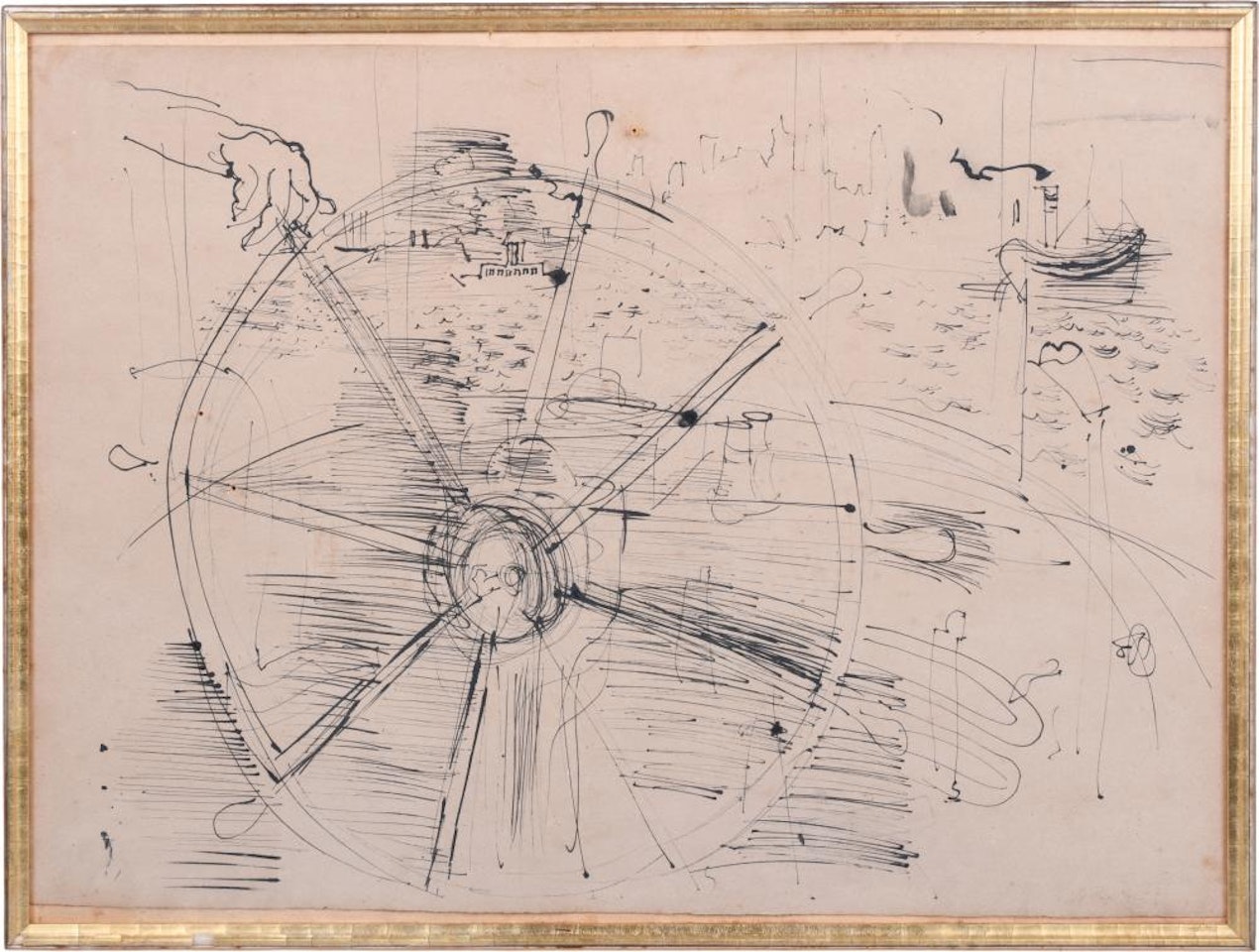 LE GOUVERNAIL - QUEEN MARY by Raoul Dufy