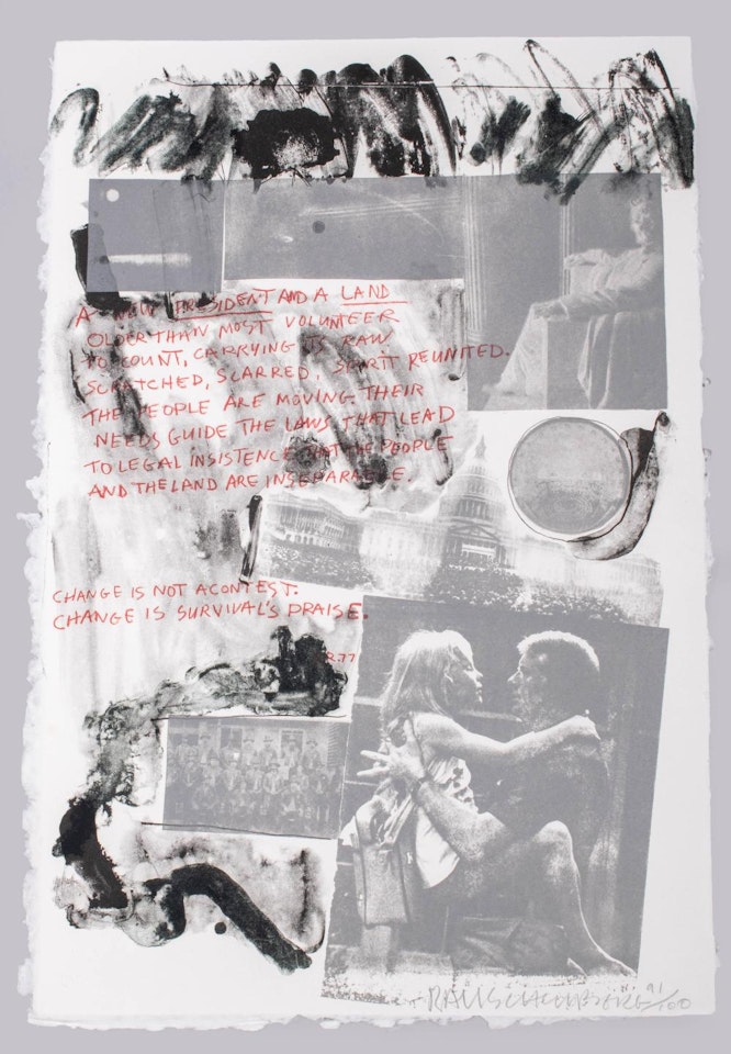 INAUGURATION by Robert Rauschenberg