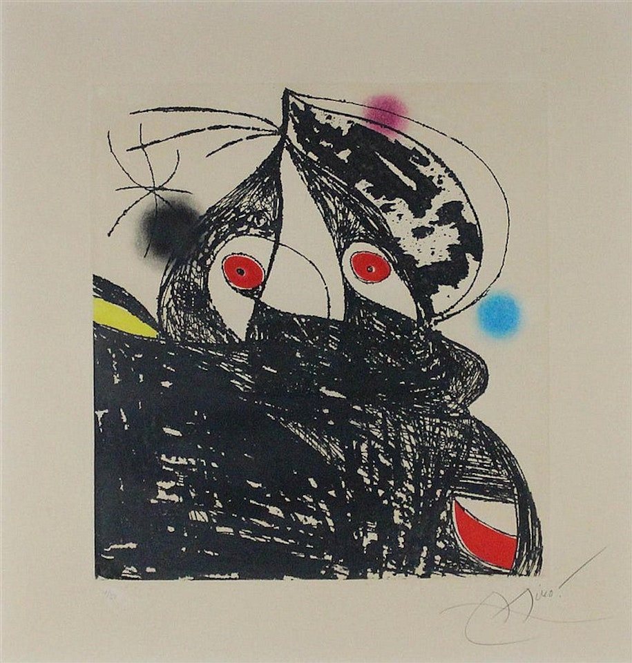 PERSONNAGE ROMANTIQUE by Joan Miró