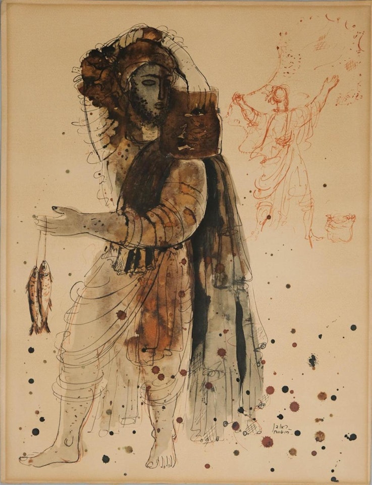 FISHERMAN by Reuven Rubin
