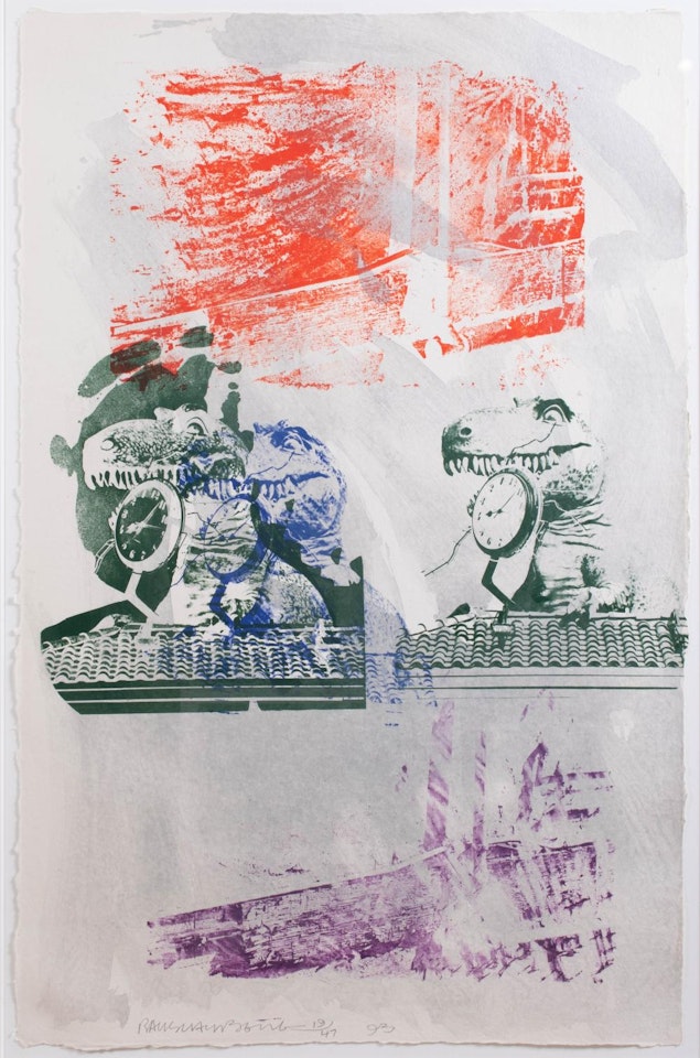 CHRONOSAUR by Robert Rauschenberg