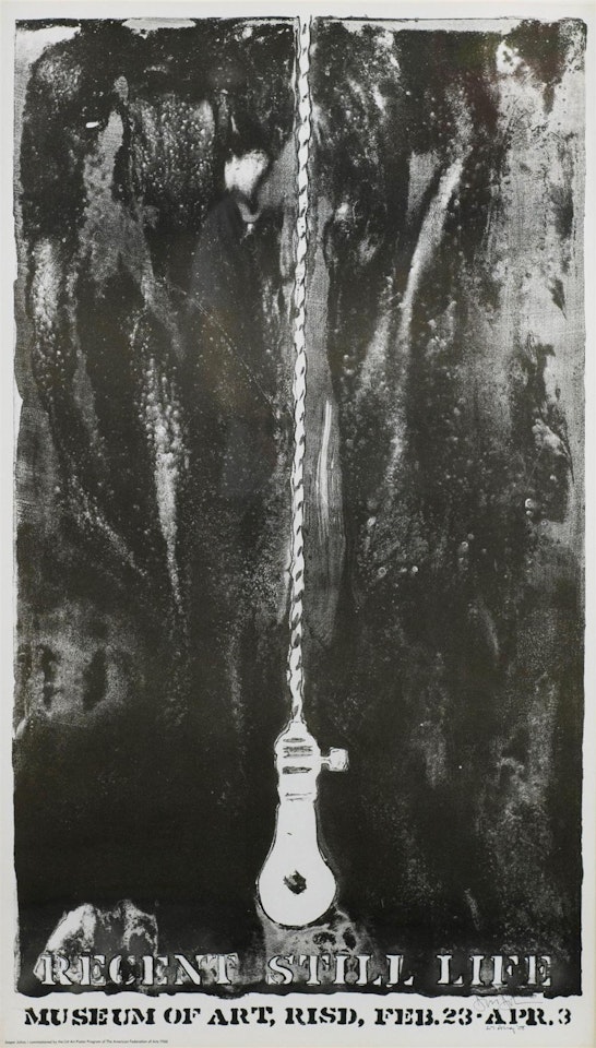 EXHIBITION POSTER for "RECENT STILL LIFE" MUSEUM OF ART RISD by Jasper Johns