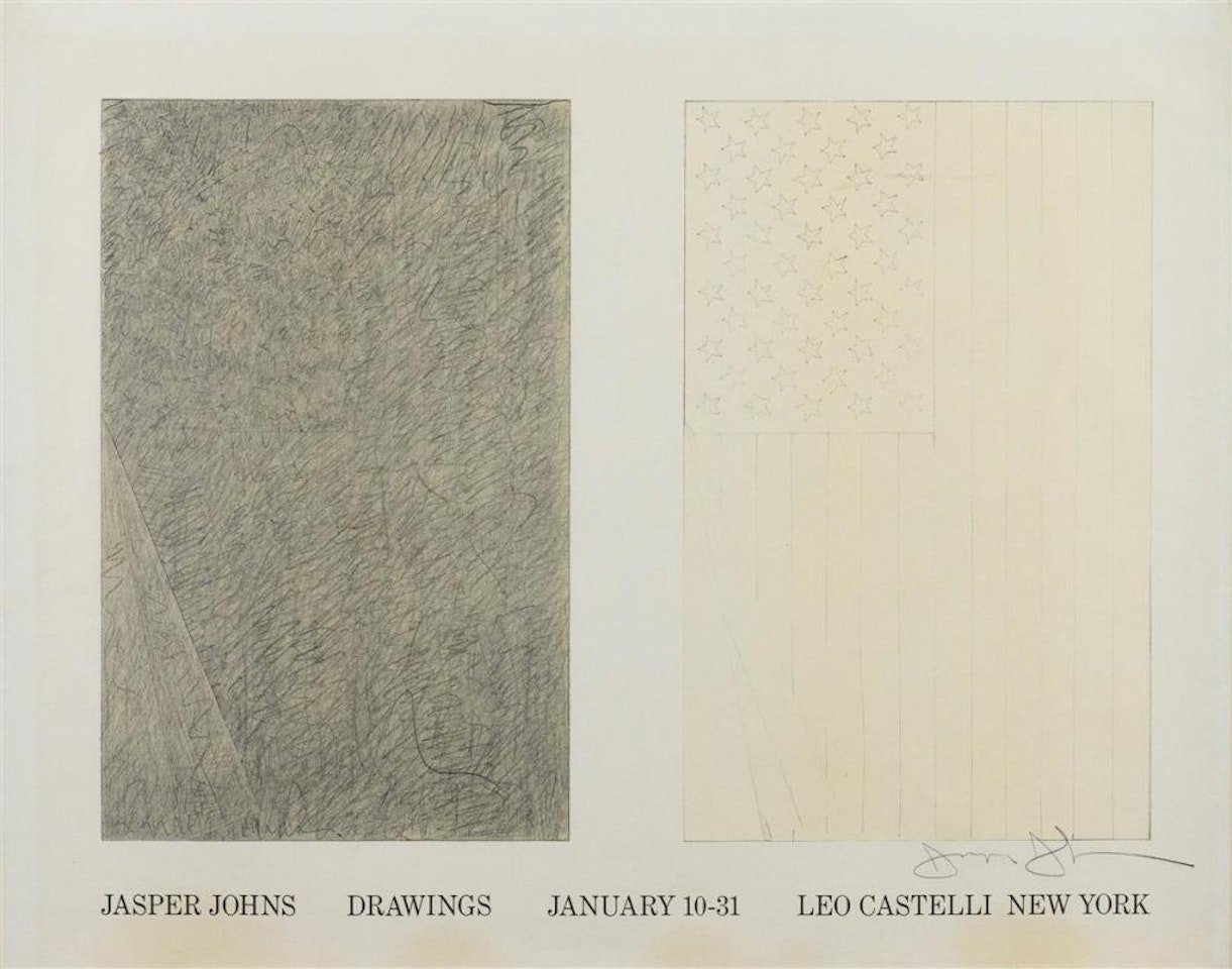EXHIBITION POSTER for "JASPER JOHNS" AT LEO CASTELLI GALLERY by Jasper Johns