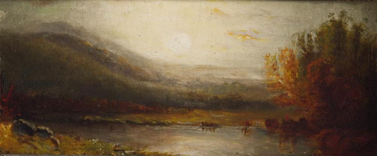 AUTUMN ON THE HUDSON by Jasper Francis Cropsey