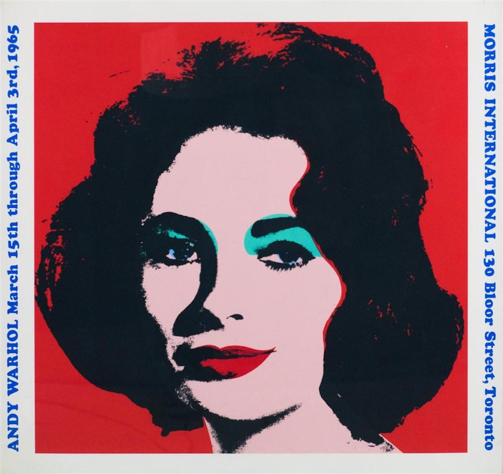 EXHIBITION POSTER for "ANDY WARHOL" at MORRIS INTERNATIONAL by Andy Warhol