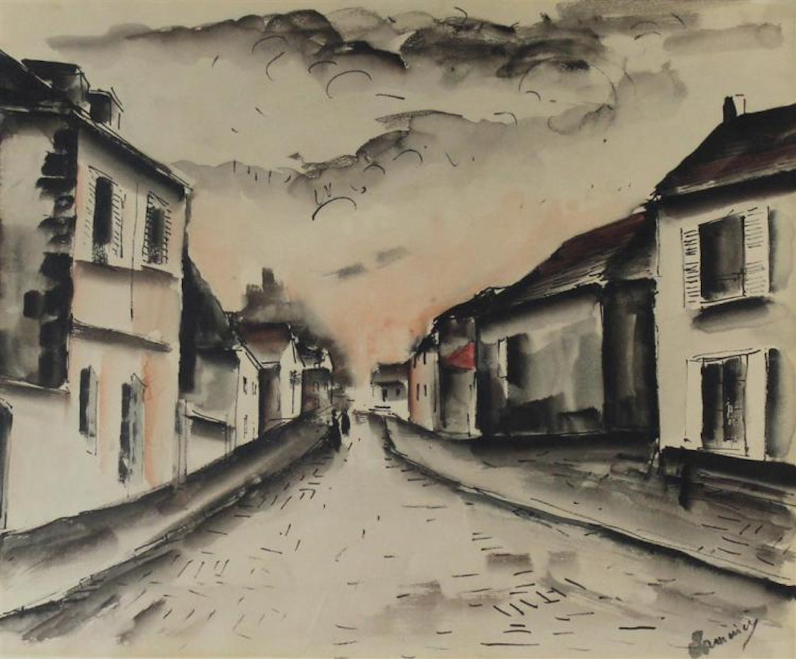 VILLAGE LANE by Maurice de Vlaminck