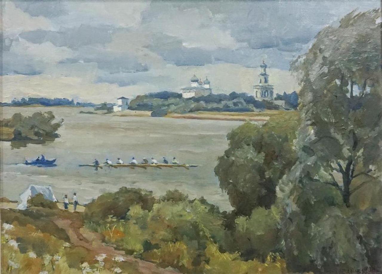 SUMMER DAY ON THE VOLKHOV by Russian School