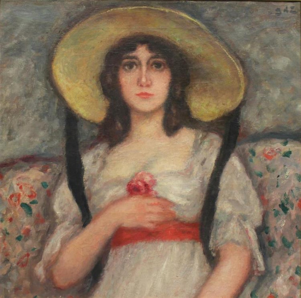 LADY IN A STRAW HAT by Georges d’Espagnat