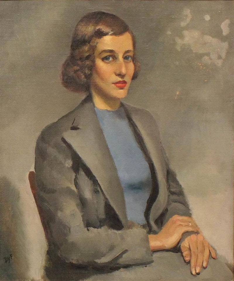 PORTRAIT OF A SEATED WOMAN by Marcel Dyf