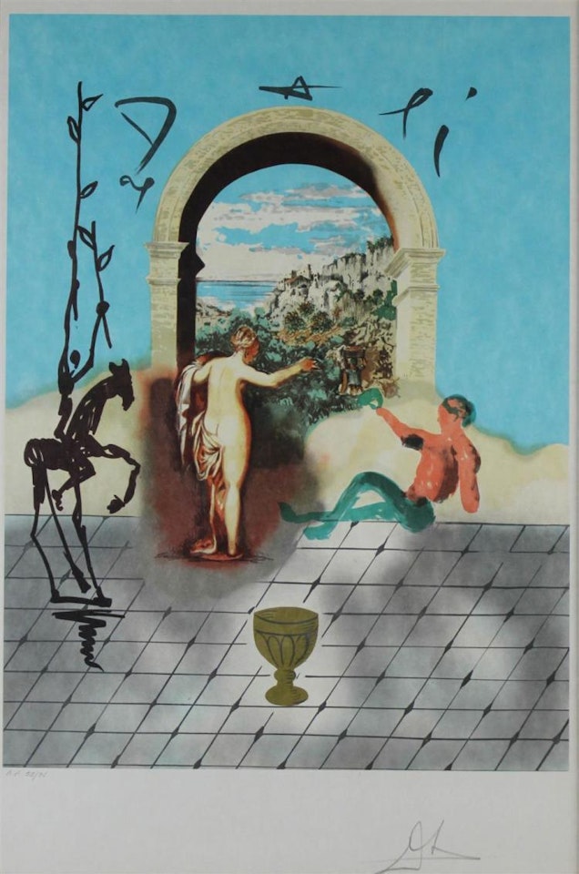 GATEWAY TO THE NEW WORLD from "DALI DISCOVERS AMERICA" by Salvador Dali