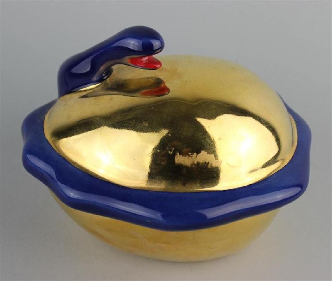 PORCELAIN EGG AND SERPENT BOX by Niki de Saint Phalle