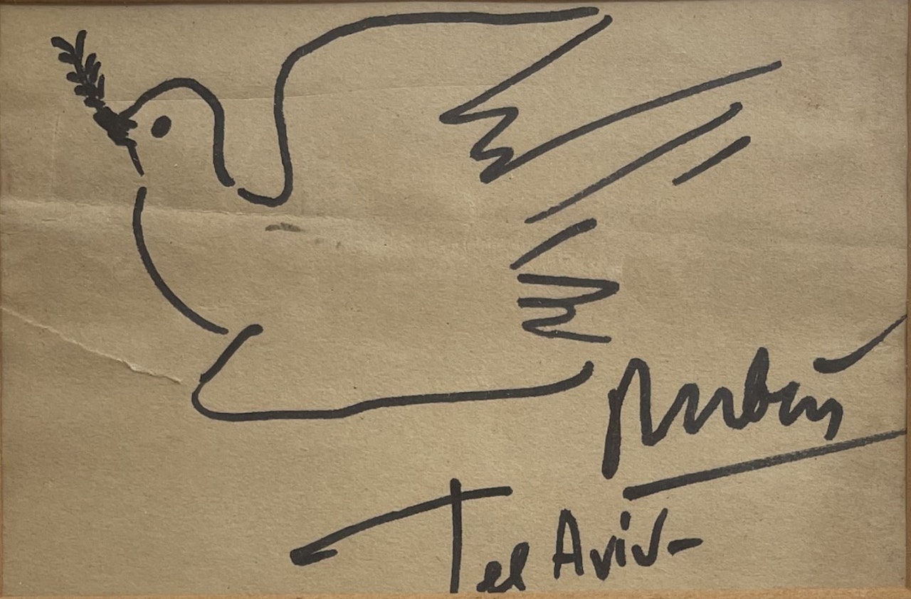 Dove of peace by Reuven Rubin