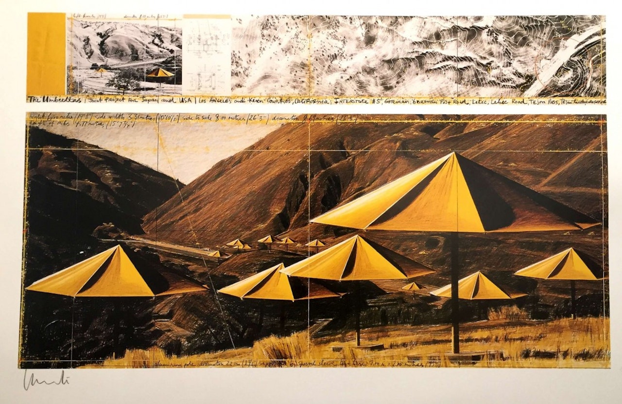 The Umbrellas, Joint Japan USA Project by Christo