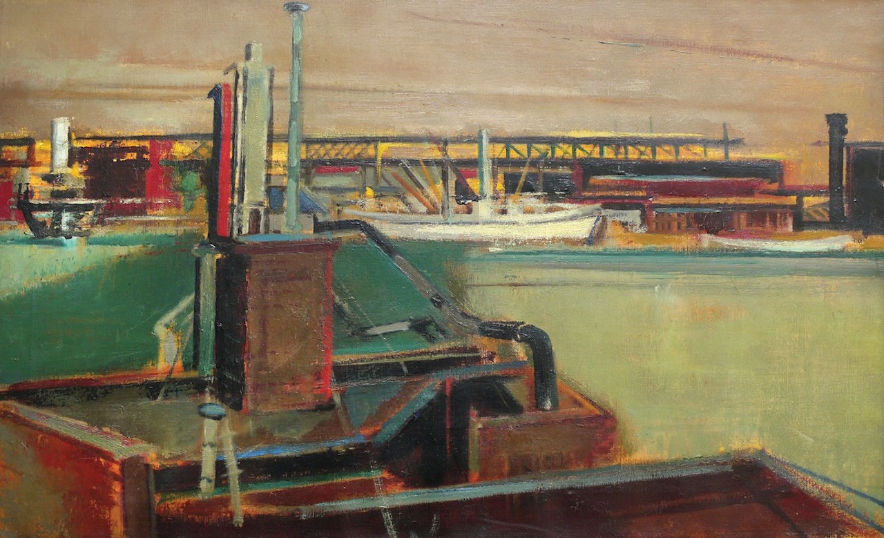 Harbor Scene by Joseph Floch