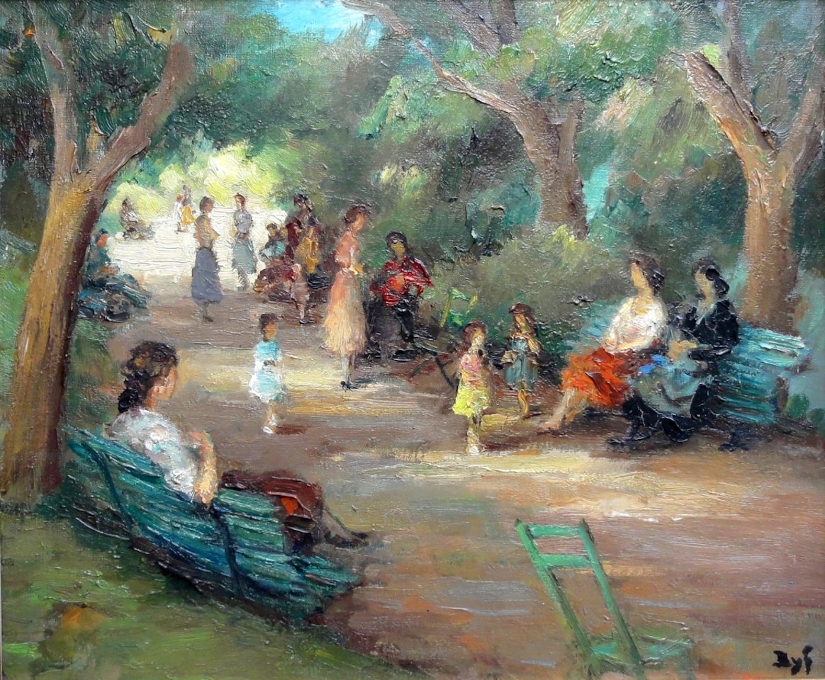 le parc Monceau à Paris by Marcel Dyf