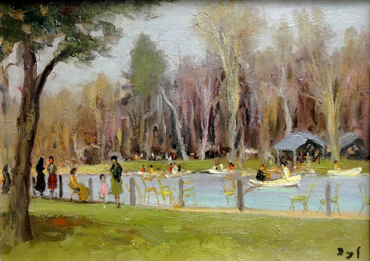 Les Canotiers du Bois de Boulogne by Marcel Dyf