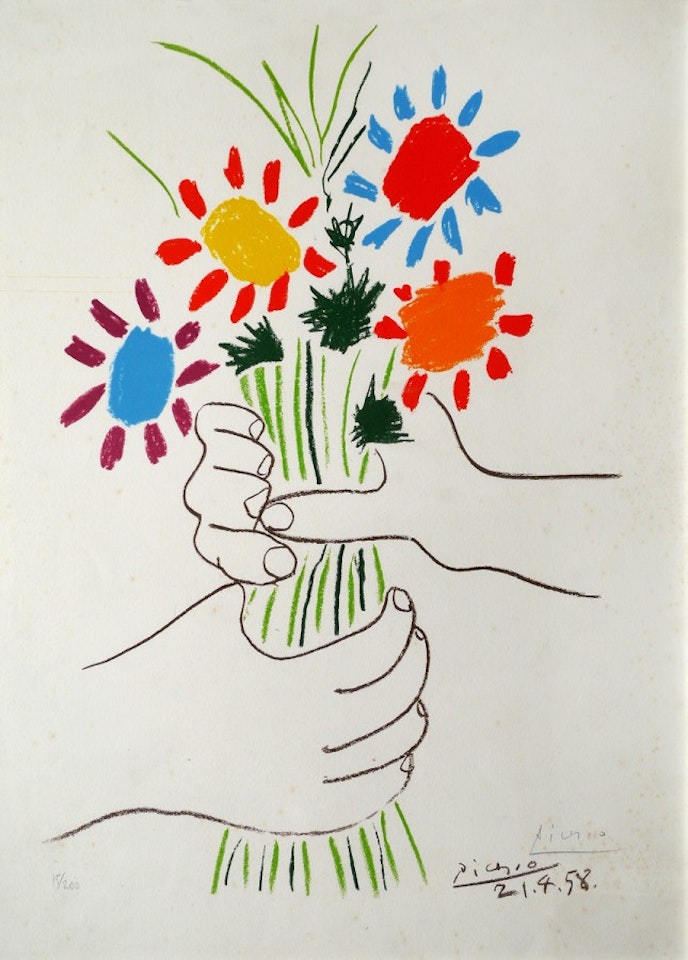 The Flowers of the Peace by Pablo Picasso