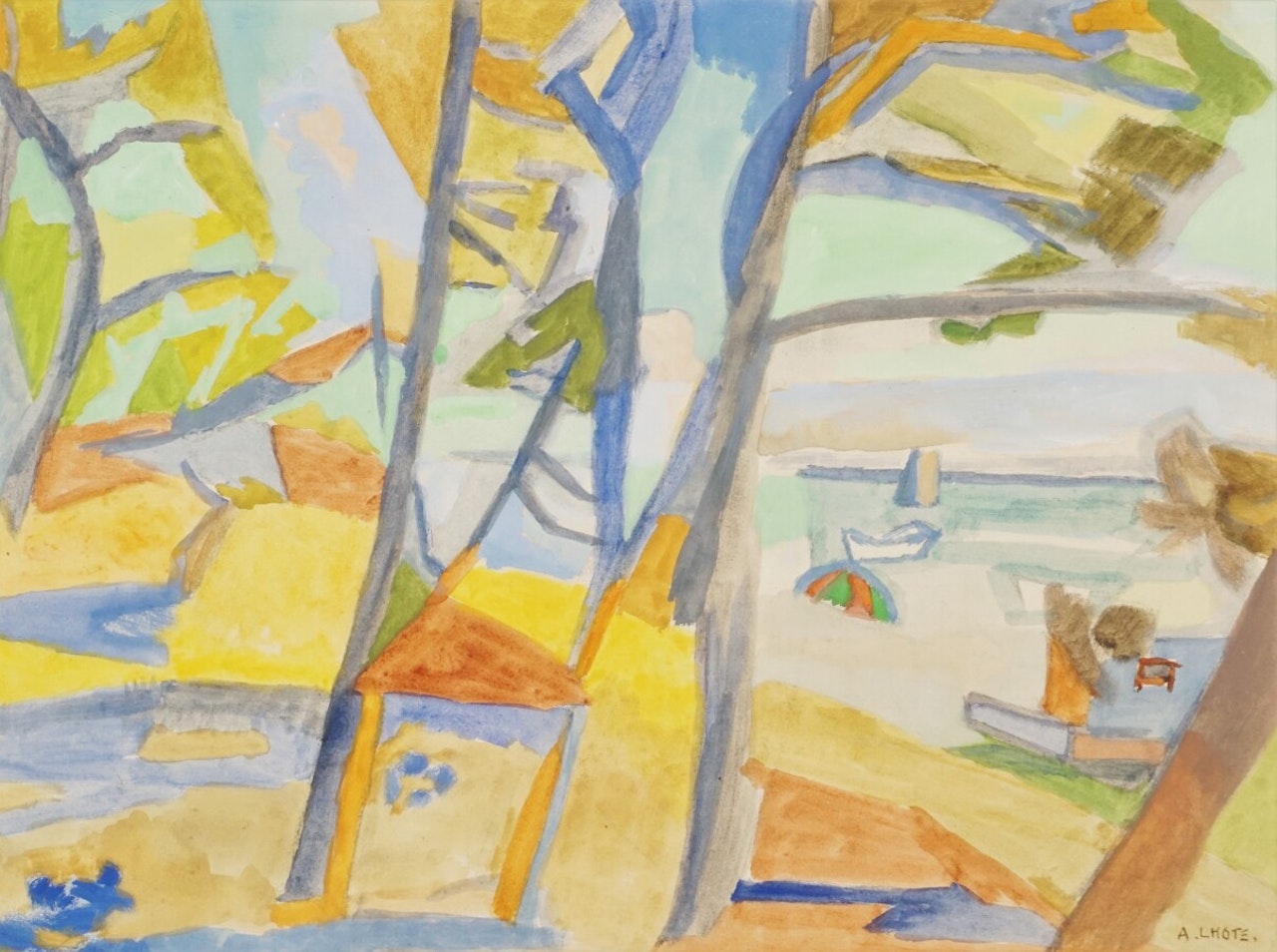 "Landscape by the sea" by André Lhote