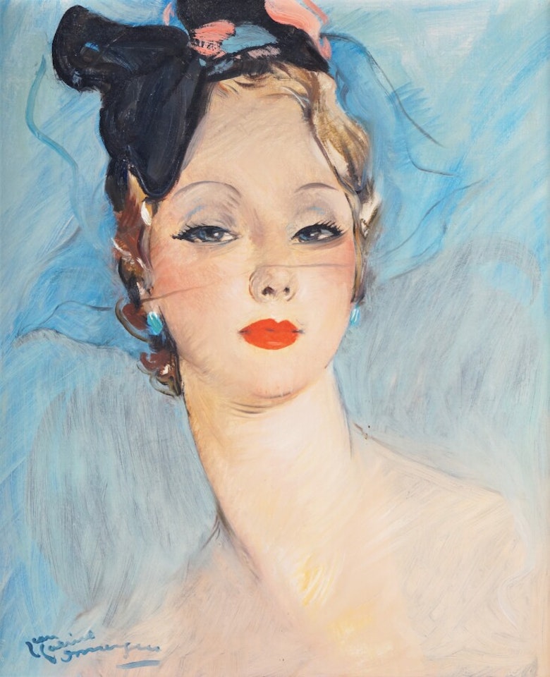 "Portrait of Madame Laemlé" by Jean Gabriel Domergue
