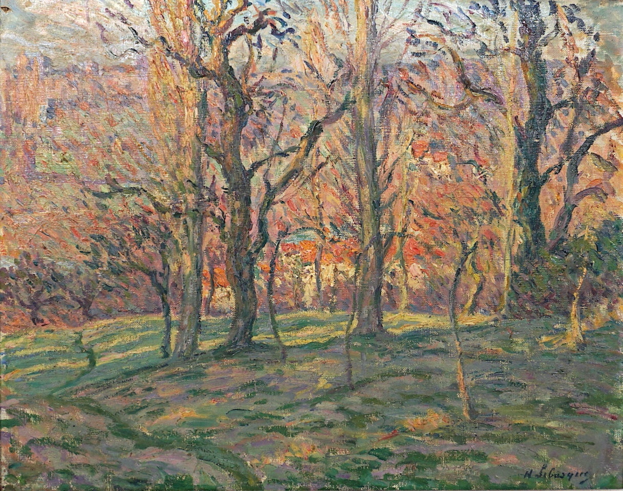 "Landscape with red roofs" by Henri Lebasque