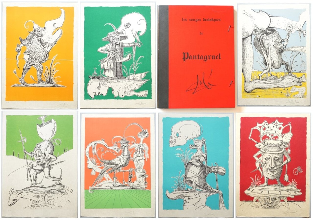 "Les Songes drolatiques de Pantagruel"; François Rabelais by Salvador Dali