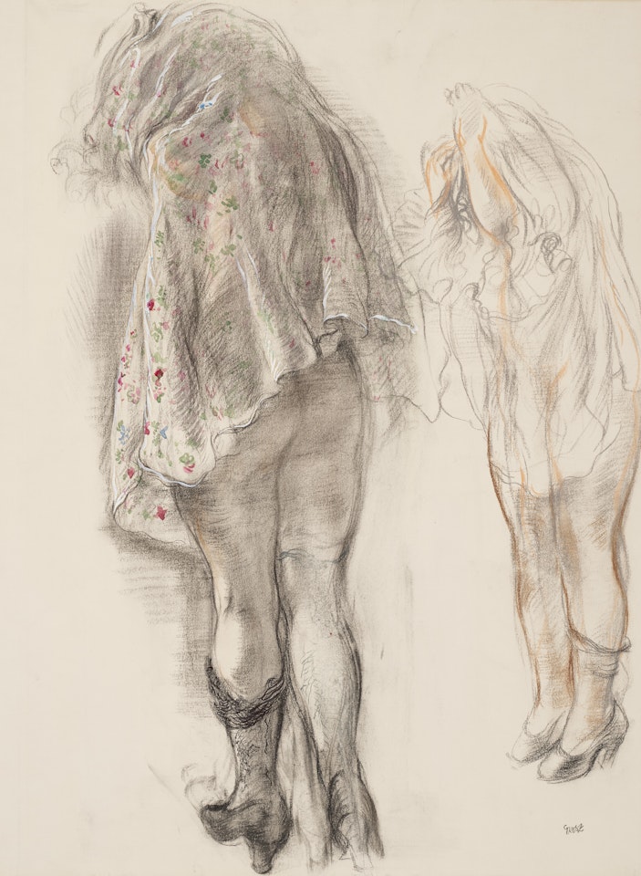 Woman Undressing by George Grosz