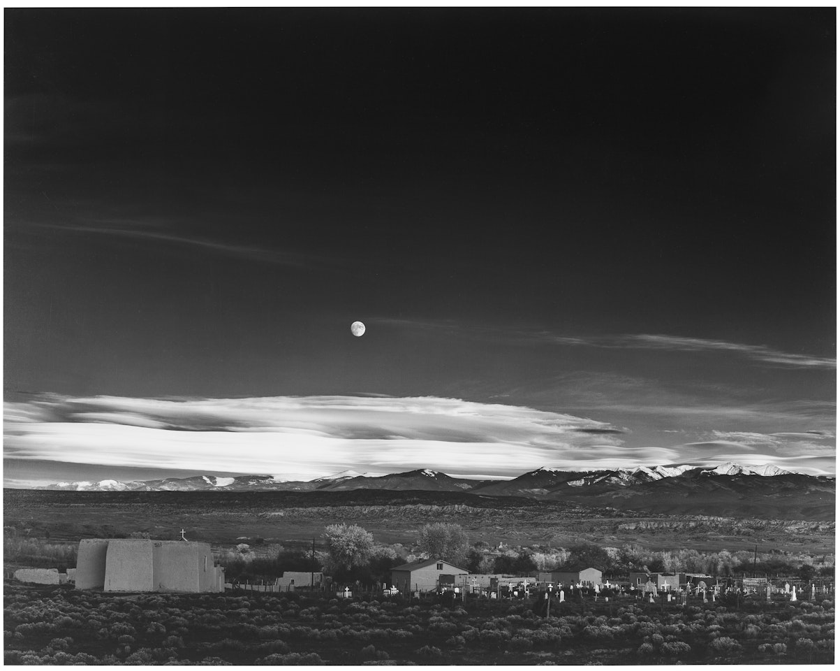 Moonrise, Hernandez, New Mexico by Ansel Adams