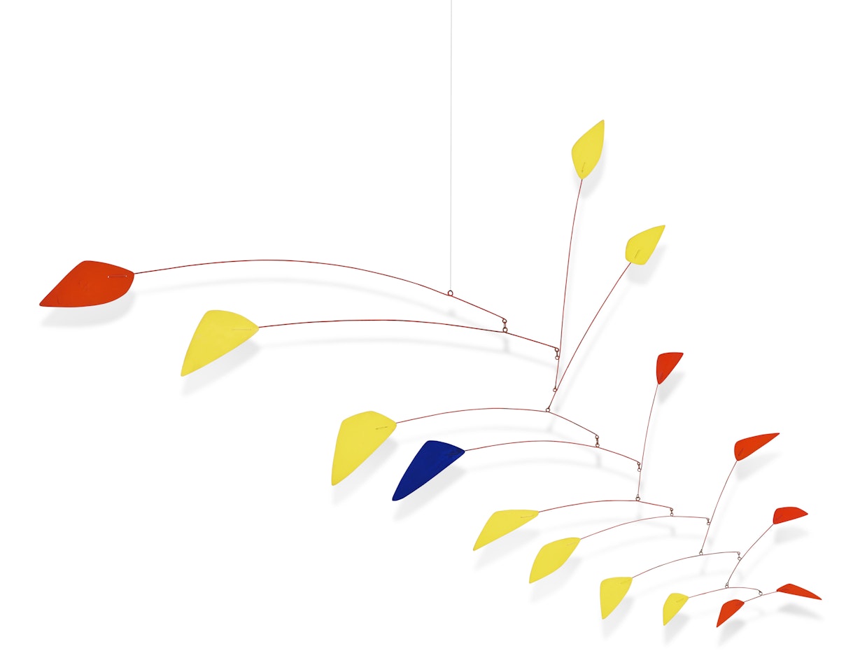 Blue Among Yellow and Red by Alexander Calder