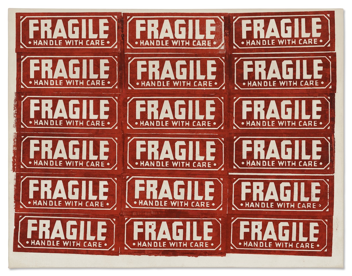 Fragile - Handle with Care by Andy Warhol