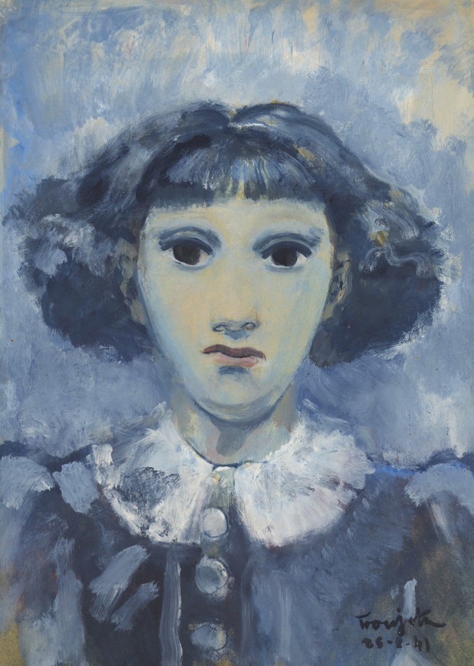 Tête de jeune fille by Leonard Tsuguharu Foujita